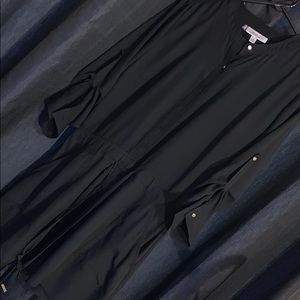 Black 3/4 Sleeve Romper, Size 10